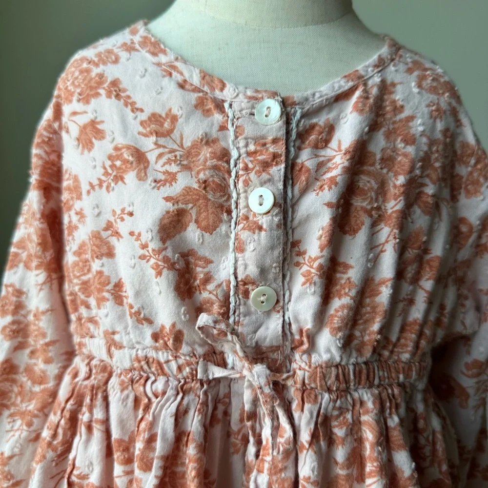 FREE PLANET Floral Button-Up Dress SIZE 6X - Picture 3 of 12